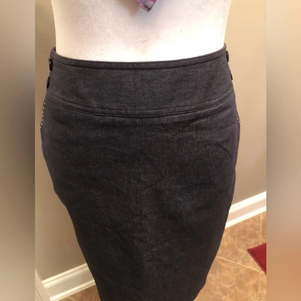Star City Black Trouser Denim Skirt Size 5